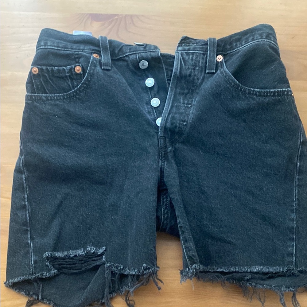 Levi's Charcoal Denim Shorts